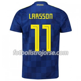 Sverige Matchtröjor Larsson 11 Borta Fotbollströja VM 2018